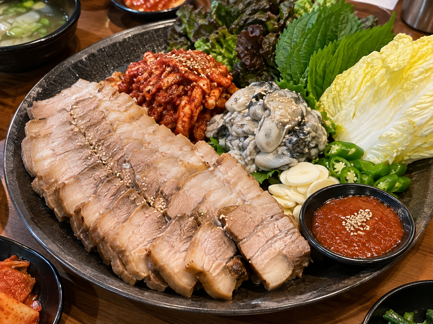 20년 전통 국내산 굴보쌈, 삼합, 보쌈세트 한상 차림 체험단 모집 대표 이미지